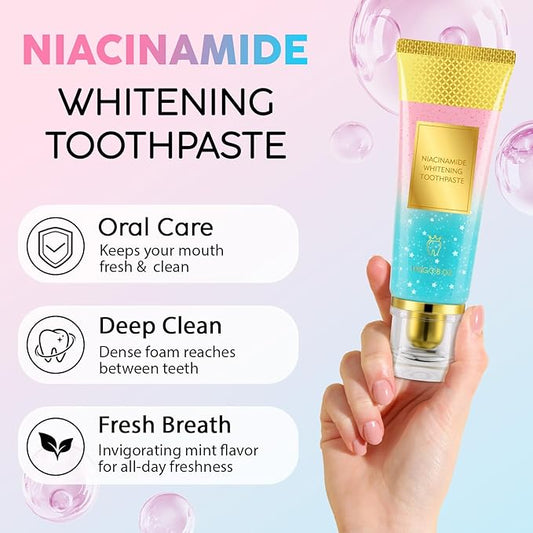 Niacinamide Teeth Brighten Toothpaste Plaque Stain Remover.